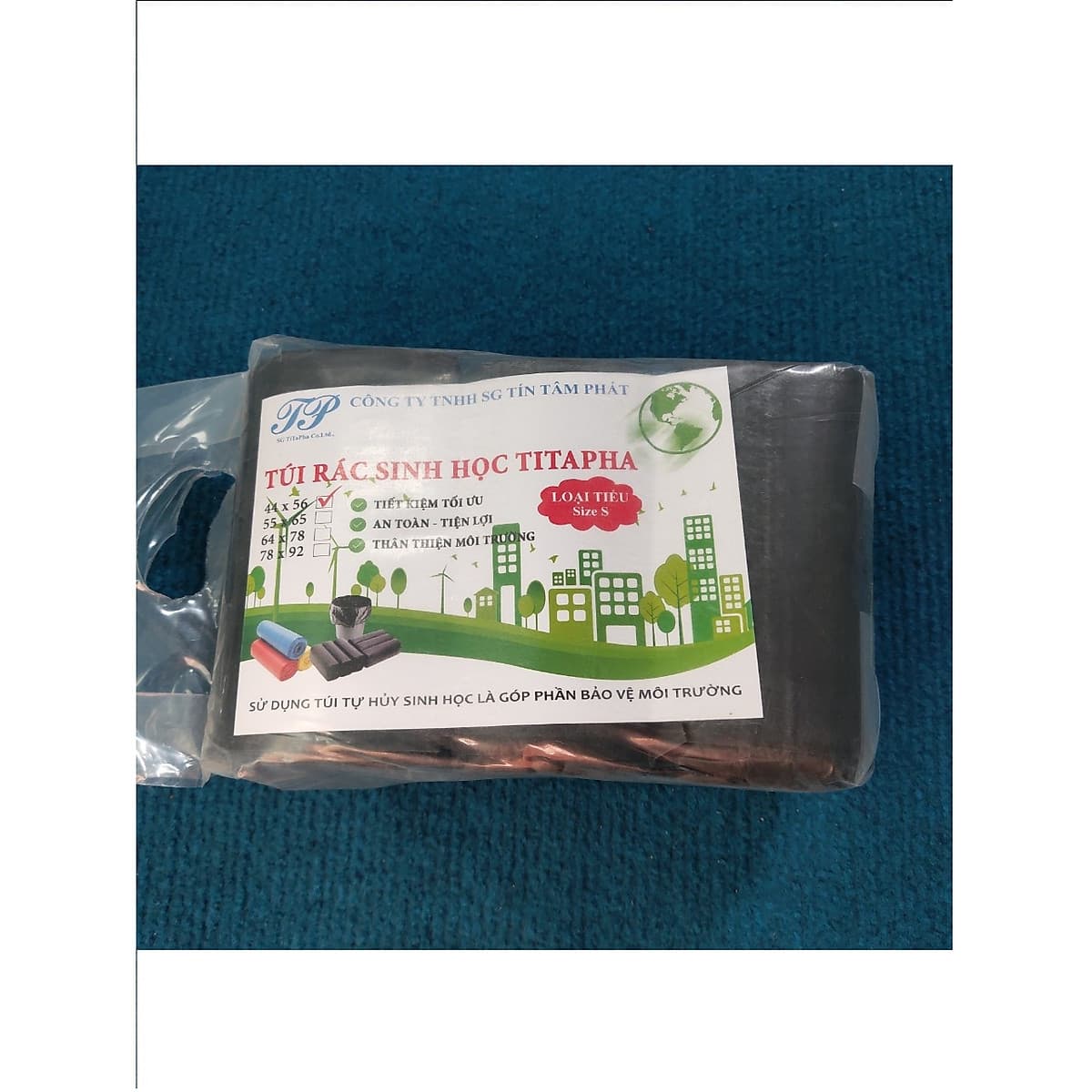 1kg Túi Đựng Rác Tự Phân Hủy Sinh Học Titapha (full size)