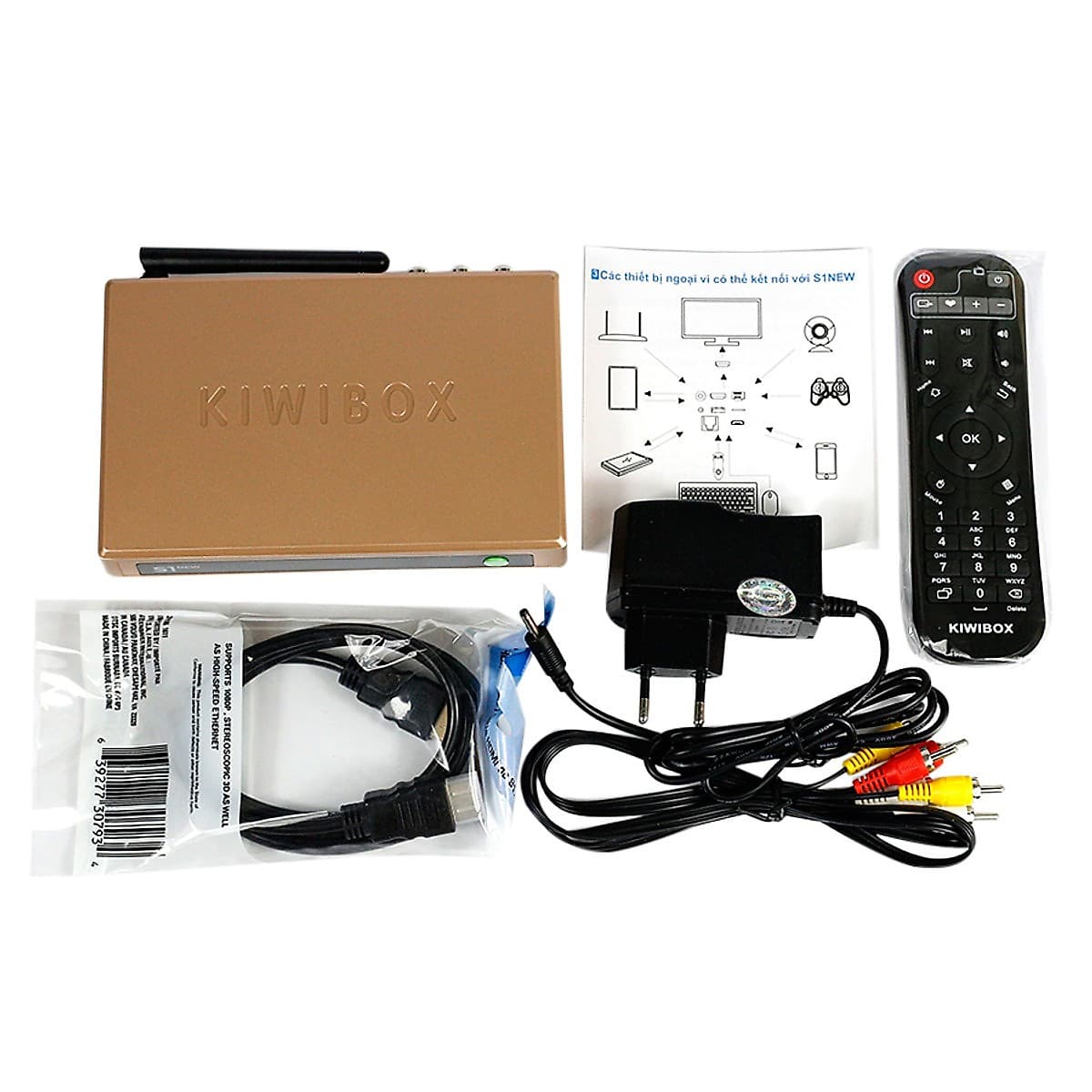 Tivi Box Kiwi S1 New - Tặng Chuột Không Dây Foter - Kiwi Box S1 New - Hàng Chính Hãng