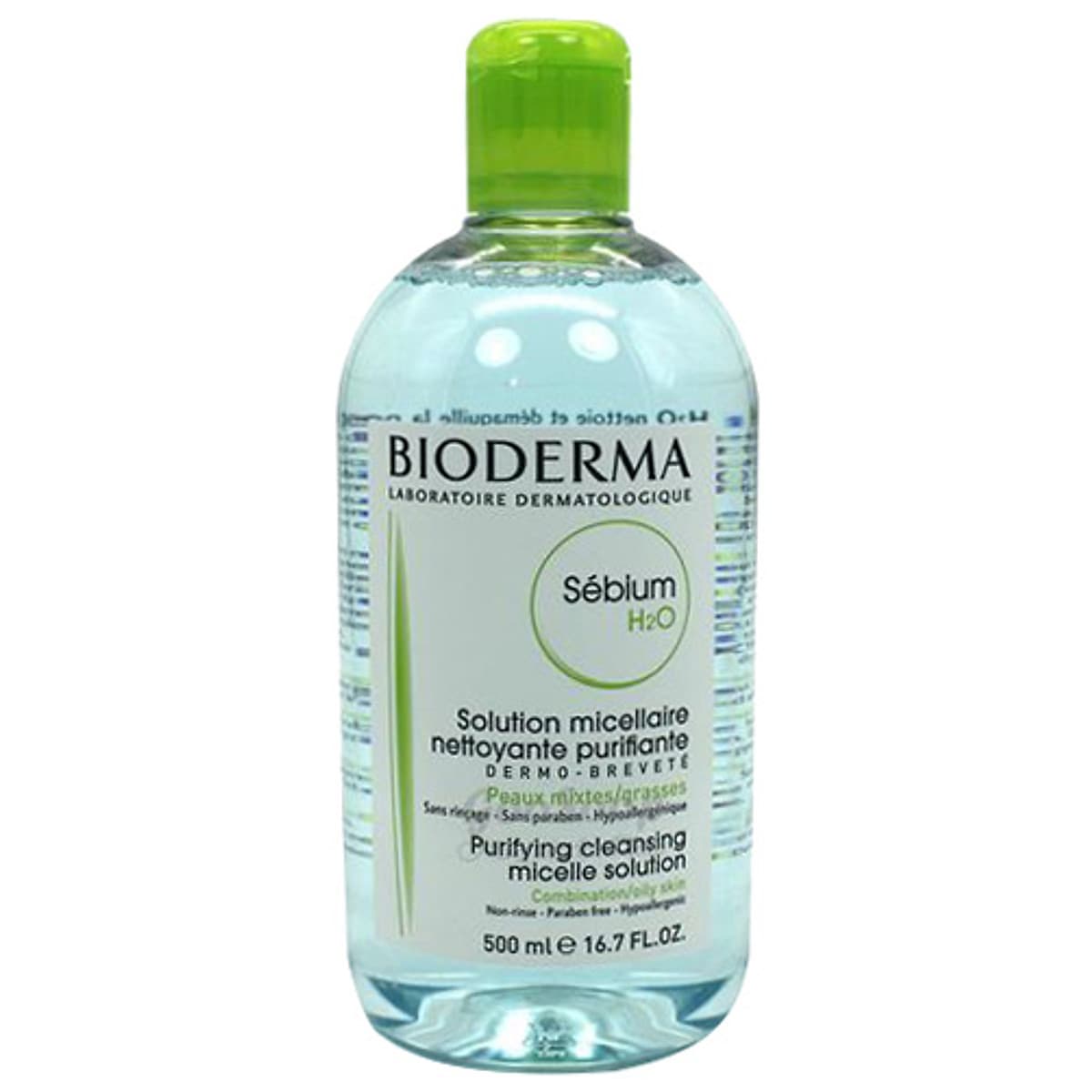 Nước Tẩy Trang Bioderma Xanh Dành Cho Da Dầu Và Hỗn Hợp (500ml)