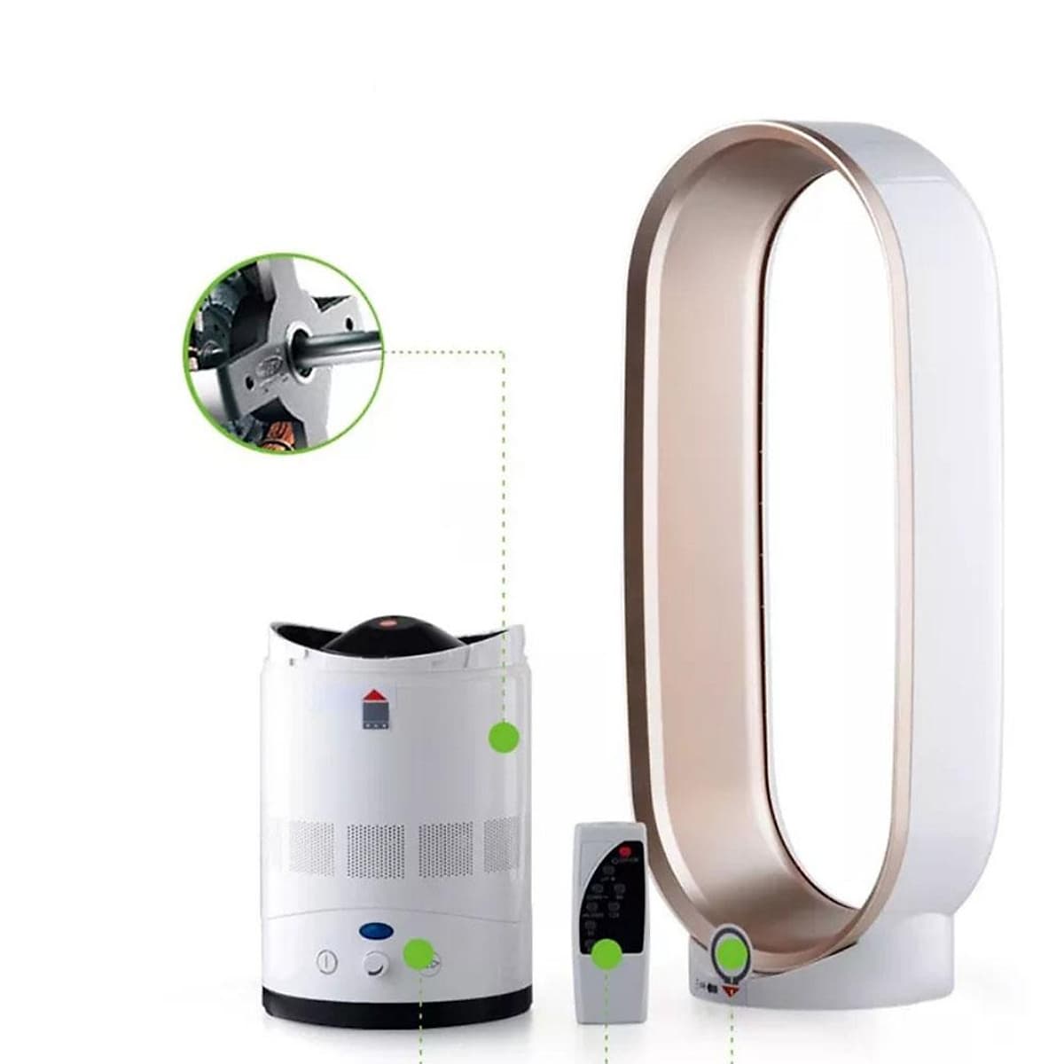 Quạt Không Cánh Siêu Yên Tĩnh Làm Sạch Không Khí (16 Inch)