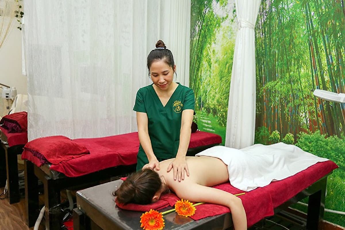 Massage Body Thái + Nhật + Tinh dầu + Đá nóng + Quấn tảo thon gọn bắp tay (100 phút).