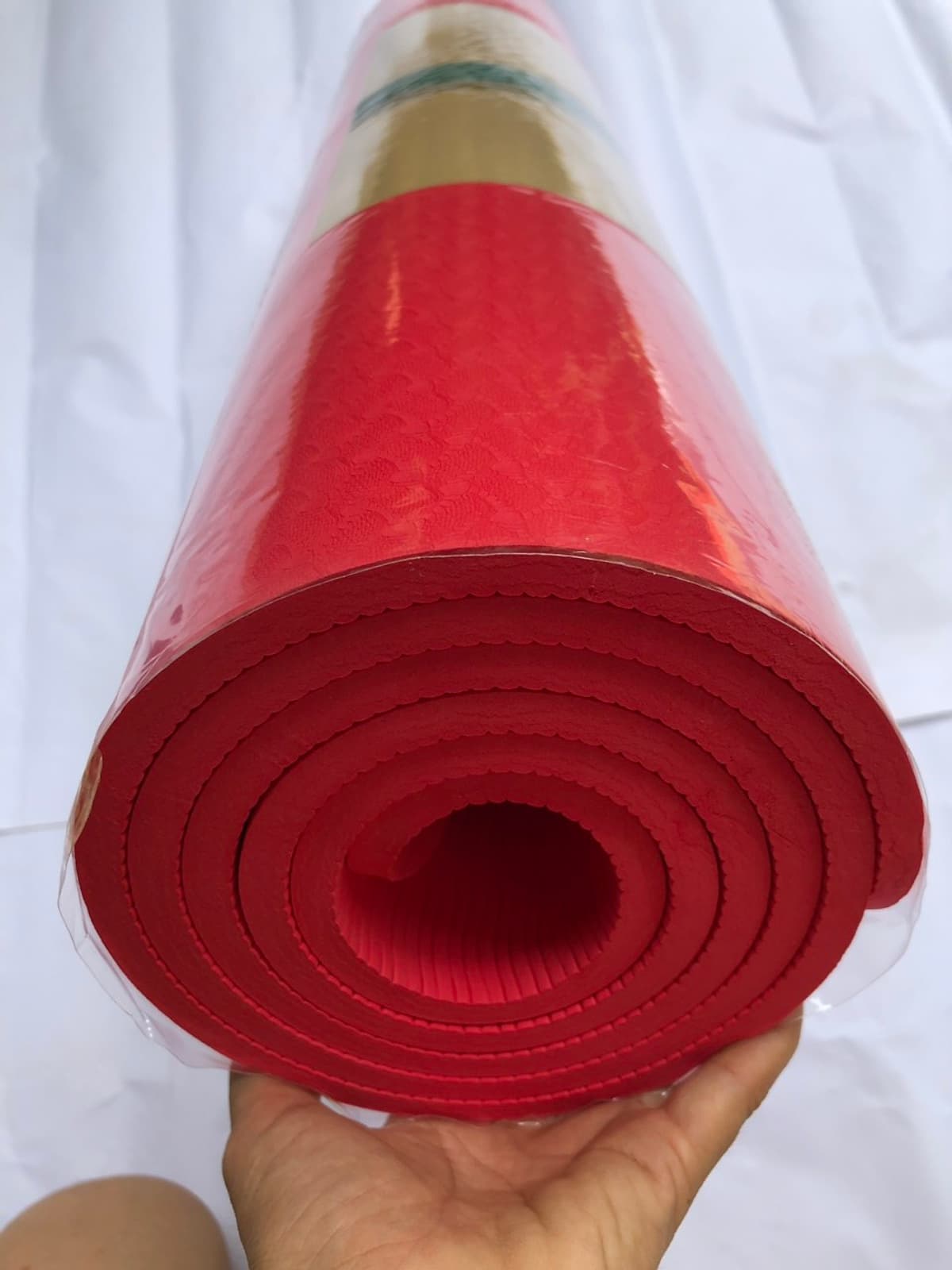 Thảm yoga định tuyến 8mm TPE(kèm túi đựng+dây buộc thảm )-Hoa văn ngẫu nhiên