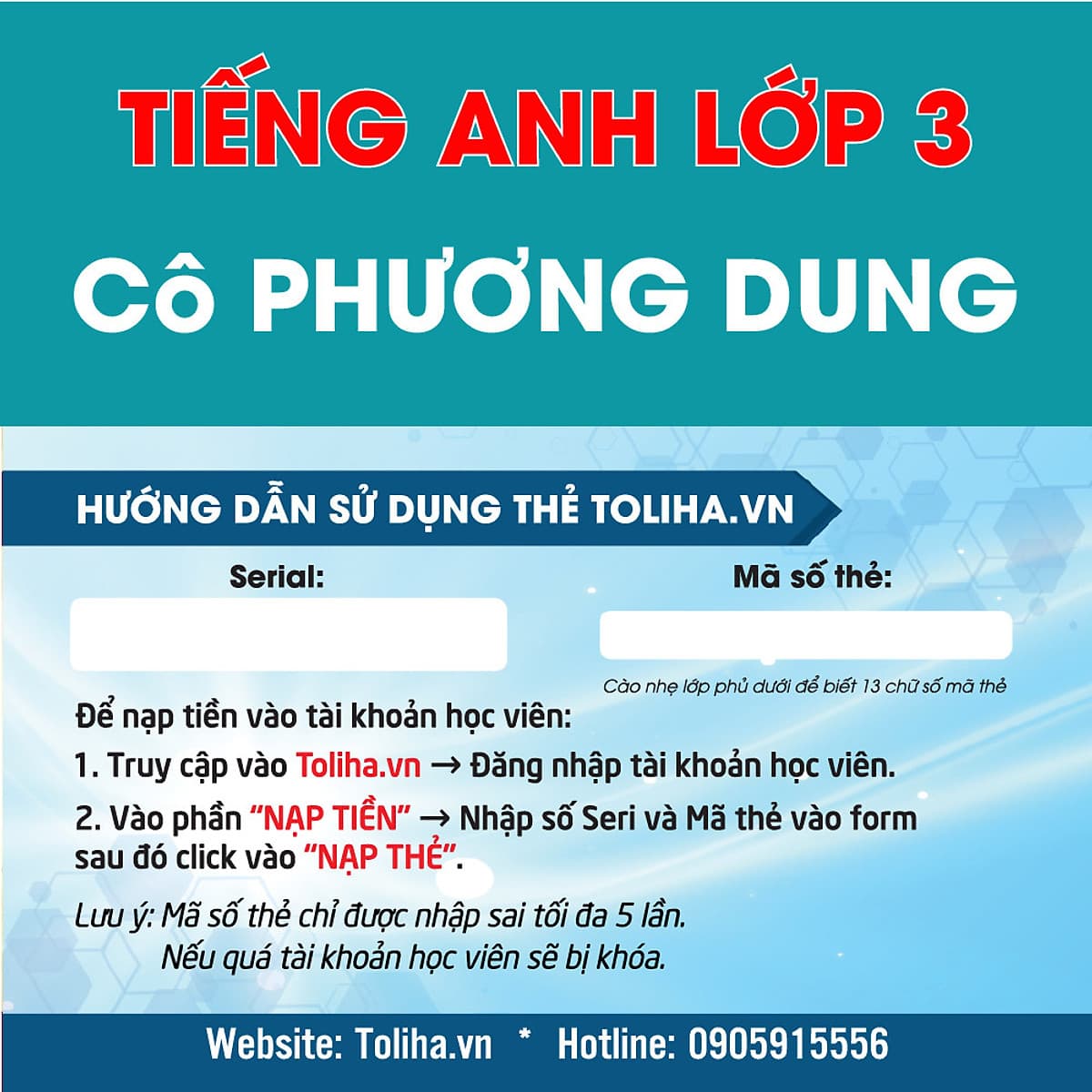 Khóa học TIẾNG ANH LỚP 3 - Cô Phương Dung - 09 tháng