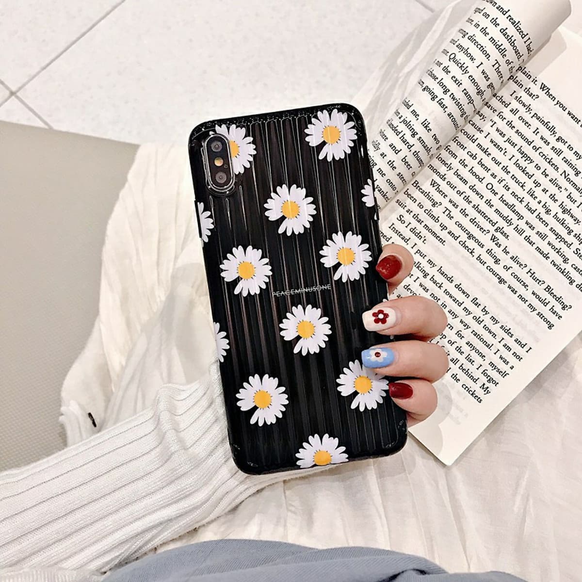 Ốp lưng Vali hoa cúc họa mi Dành cho iphone 6,6s,6 plus,6s plus,6s plus,7,8,7 plus,8 plus,X,XS,XR,XS Max