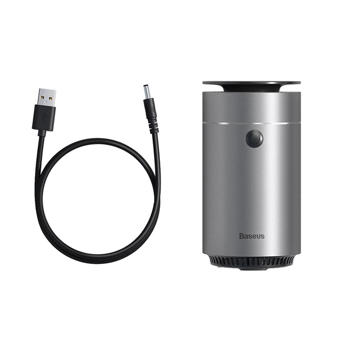 Máy phun sương tạo ẩm, xông tinh dầu mini dùng cho xe hơi Baseus Time Aromatherapy Humidifier (75ml , Alloy Air Humidifier Aroma for Car) - Hàng chính hãng