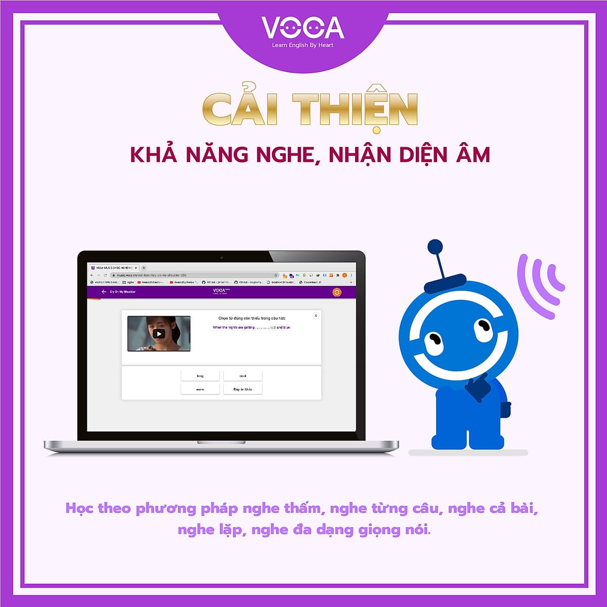 MUSIC VIP: Tài Khoản Học Tiếng Anh Qua Âm Nhạc - Giúp bạn cải thiện kỹ năng nghe, nhận diện âm và vốn từ vựng từ với hơn 700+ bài hát tiếng Anh hay nhất - Chia theo cấp độ từ cơ bản đến nâng cao