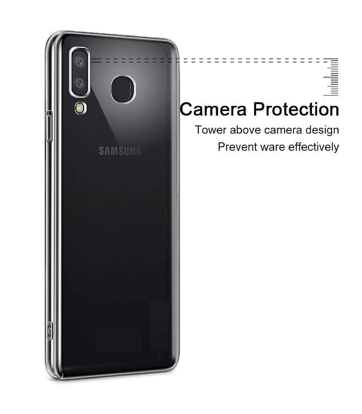Ốp lưng silicon dẻo trong suốt Loại A cao cấp cho Samsung Galaxy A8 Star