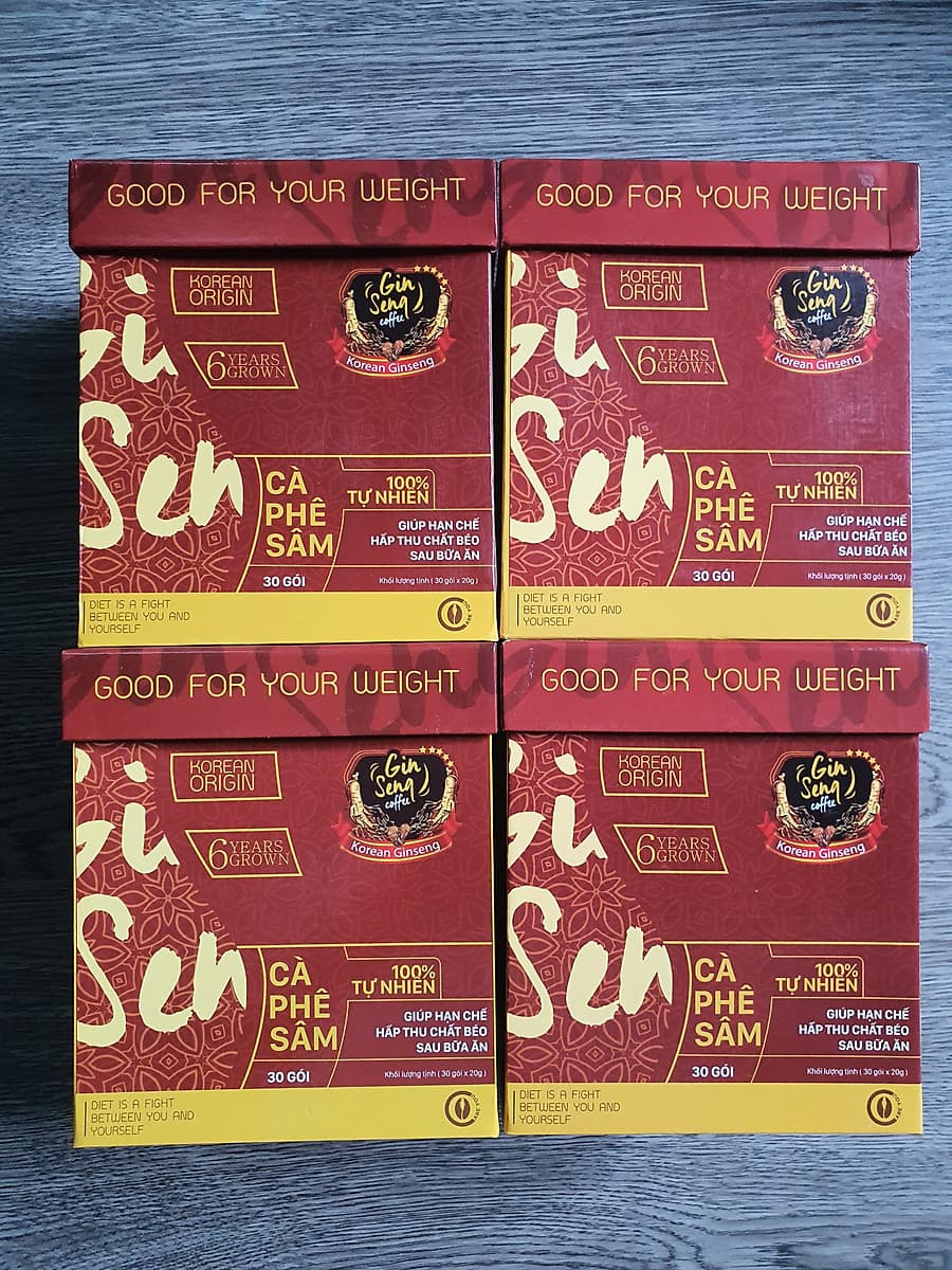 Cà phê Sâm hỗ trợ giảm cân (1 Hộp / 30 gói)