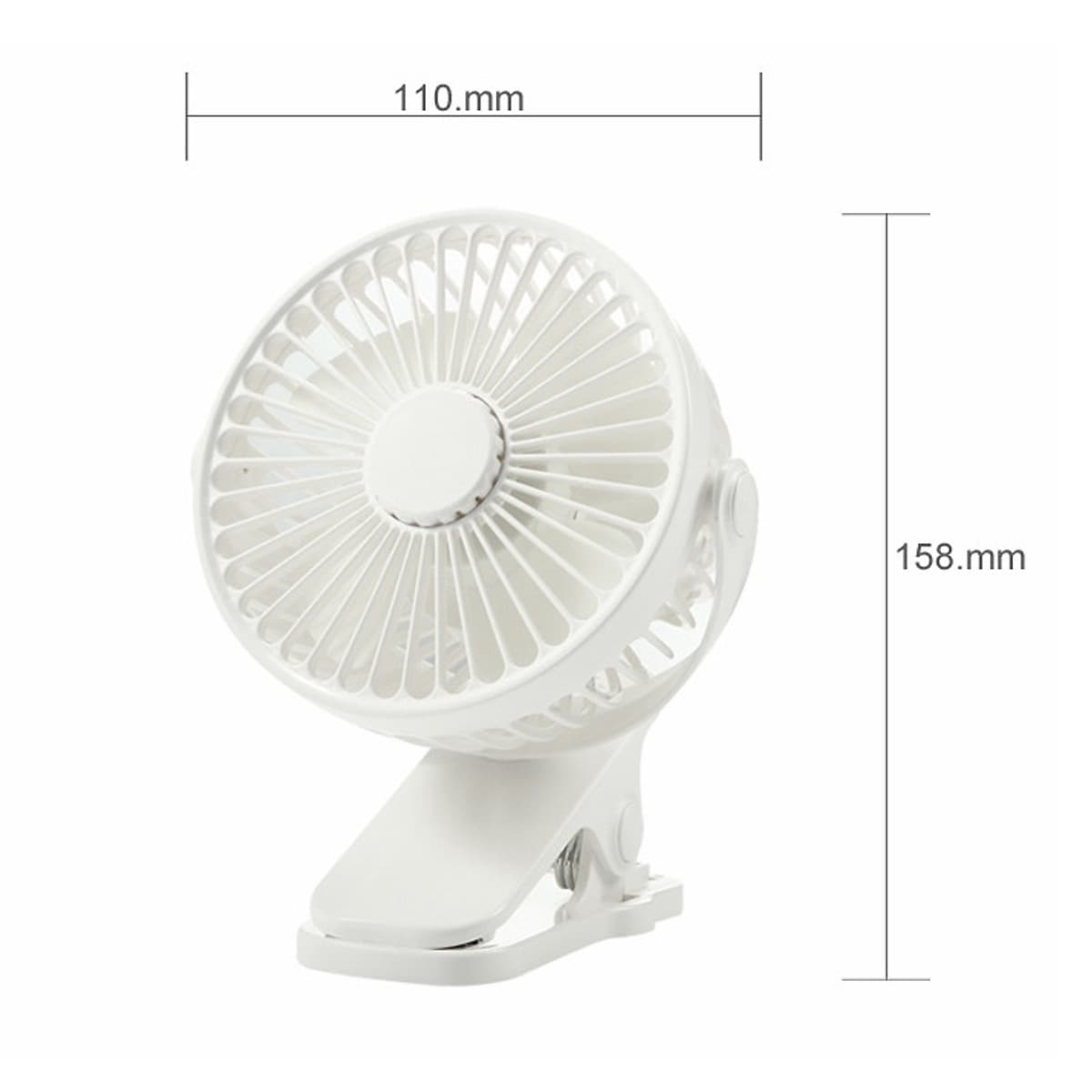 Quạt sạc kẹp bàn giao màu ngẫu nhiên - 01F mini tích điện pin sạc siêu bền dung lượng pin 1800mAh quạt liên tục 3-5 tiếng với 3 tốc độ gió