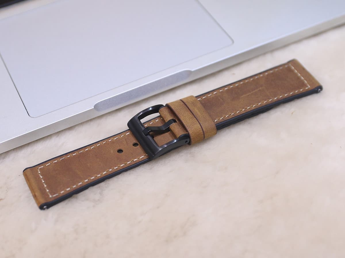 Dây da sáp dầu Vintage thay thế cho đồng hồ thông minh Smart Watch Size 20mm, 22mm Samsung Galaxy/ Huawei GT2/ Xiaomi