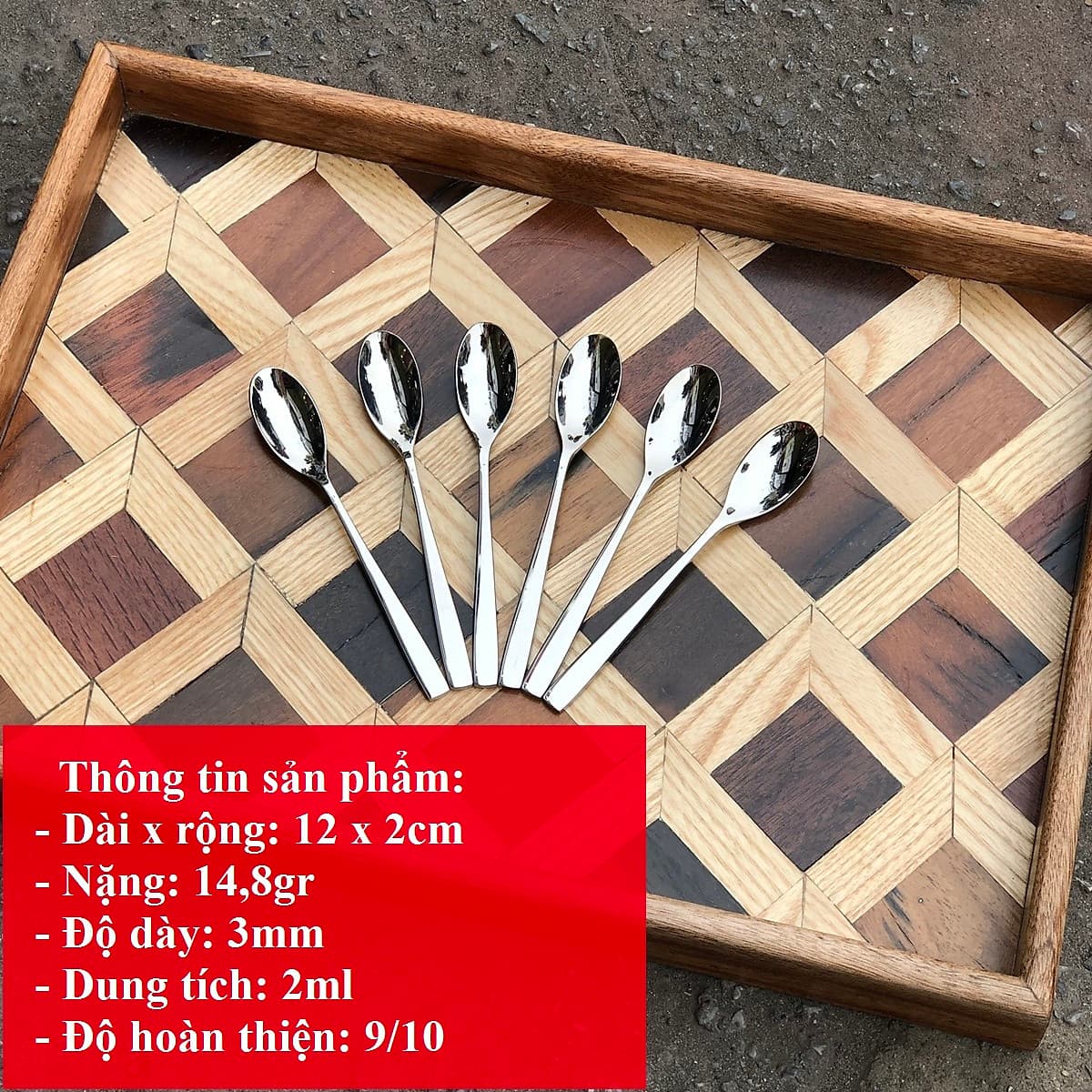 Bộ 6 thìa muỗng inox 304 DandiHome 2020 cao cấp, sang trọng, tinh tế