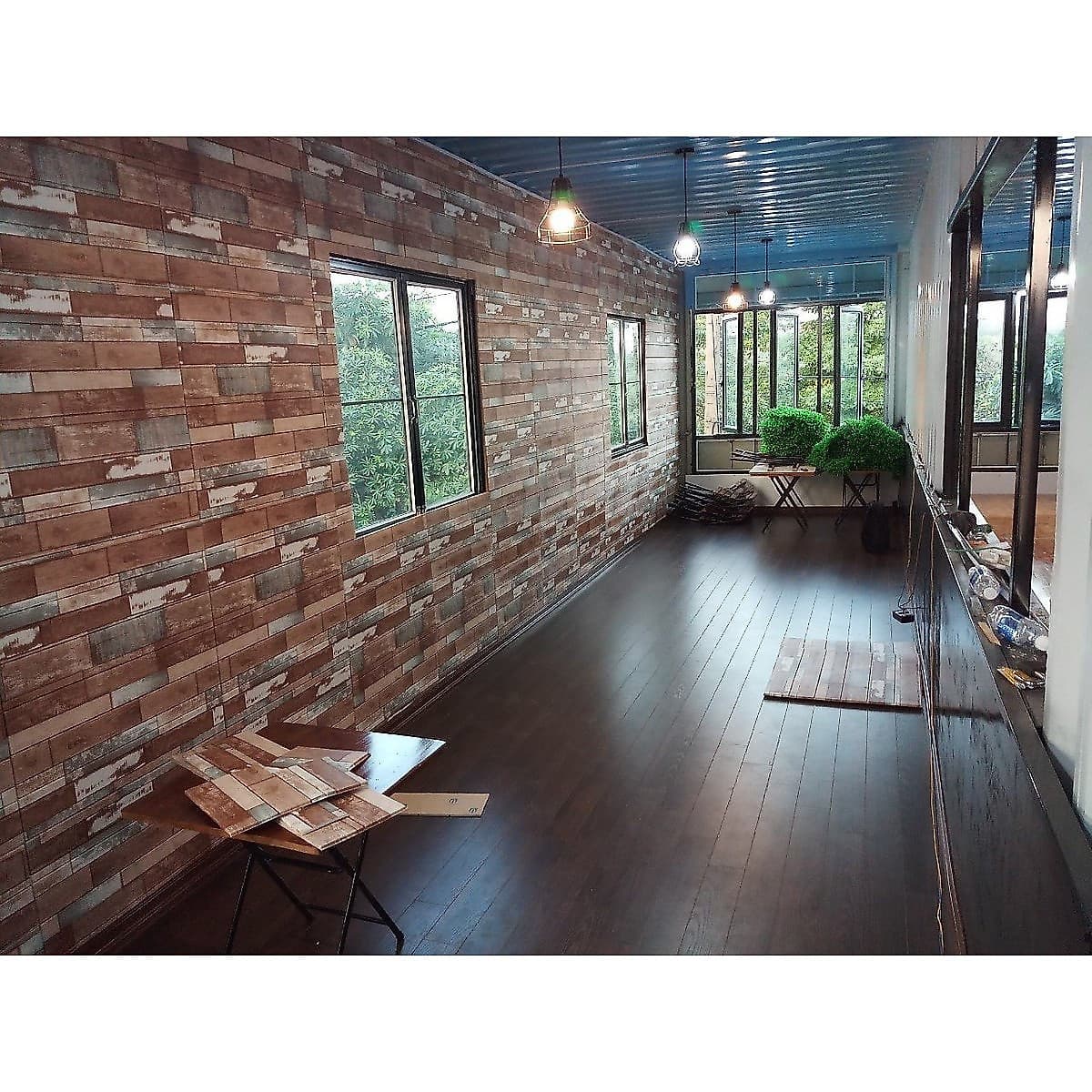 Combo 10 tấm xốp dán tường chống thấm 3D giả gạch