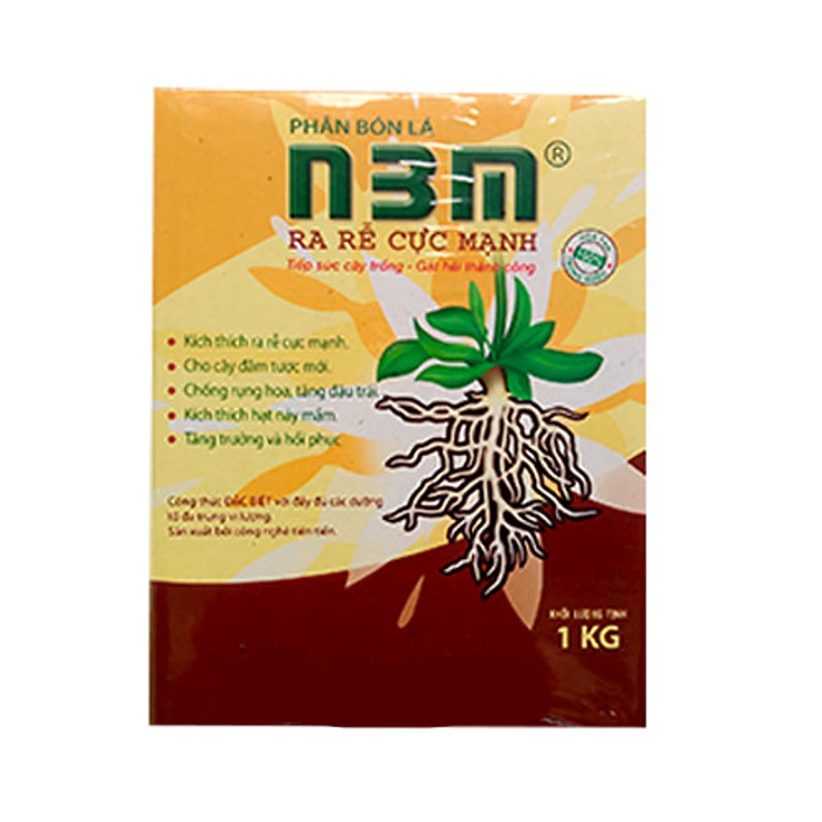 PHÂN BÓN LÁ RA RỄ CỰC MẠNH N3M - KÍCH PHÁT RA RỄ - GIÂM, CHIẾT, GHÉP CÀNH - THÍCH HỢP SỬ DỤNG CHO LAN, MAI, KIỂNG LÁ