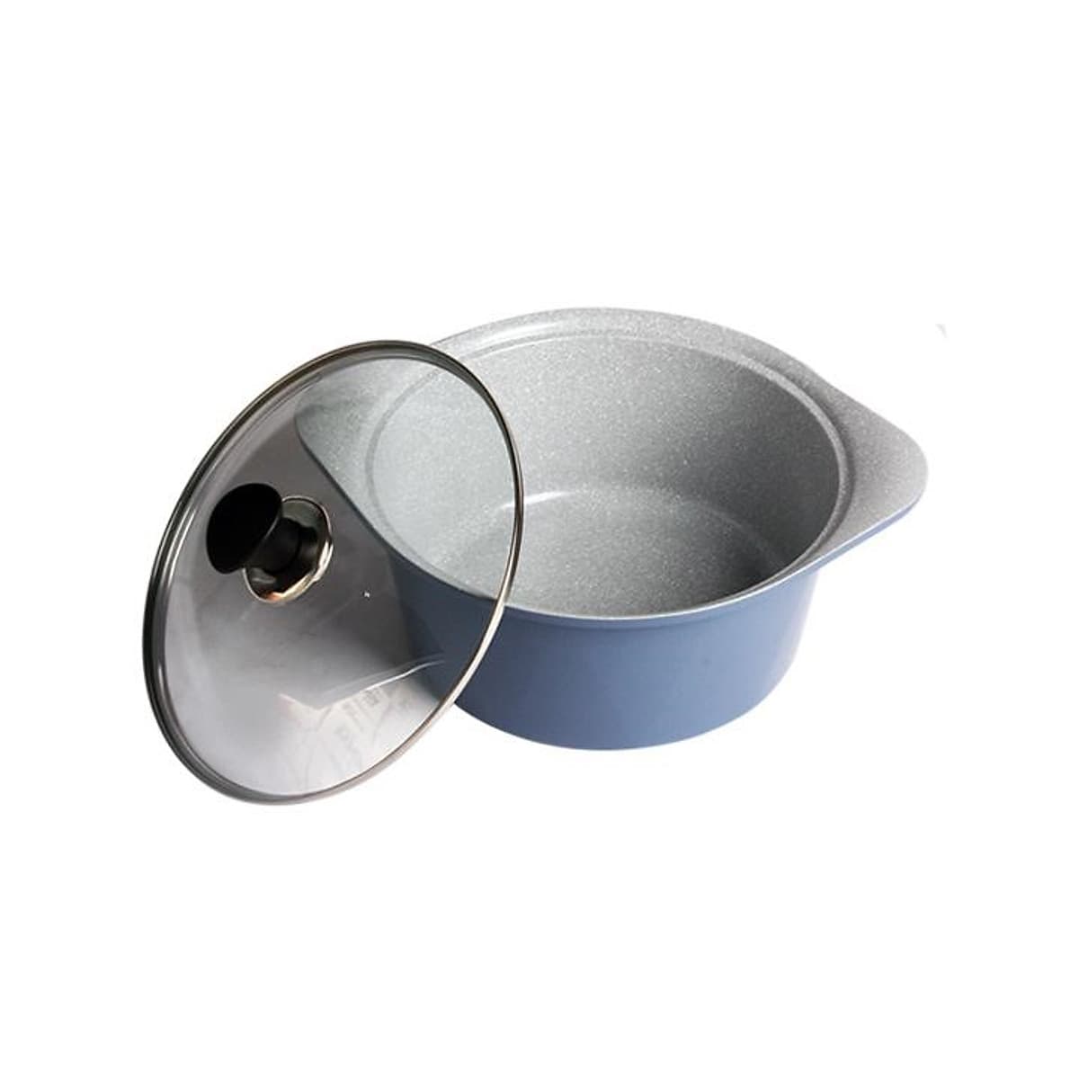 Bộ 3 nồi đúc ceramic cao cấp 2 tay cầm (20 – 22 –  24cm) tặng 1 cặp nhấc nồi sillicon (màu ngẫu nhiên)