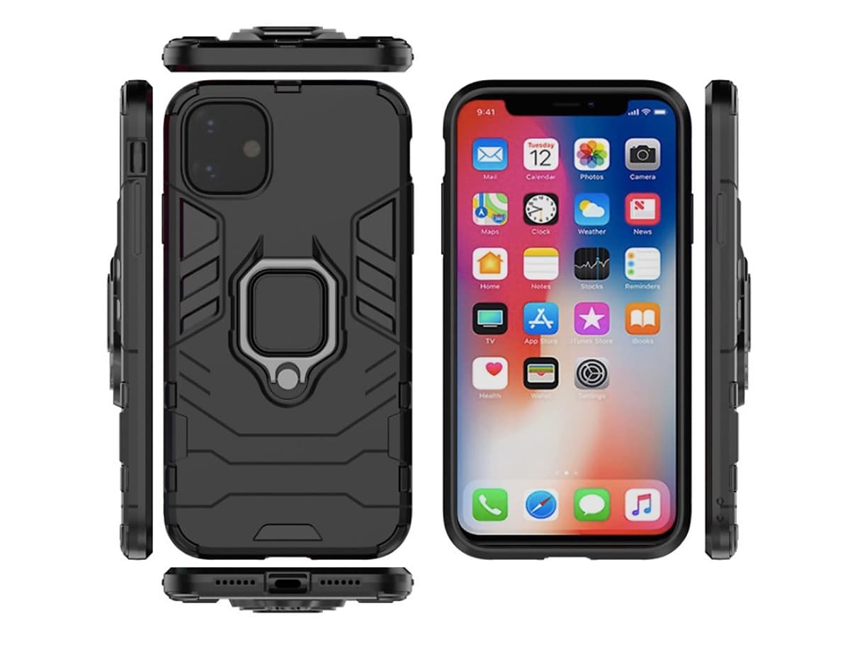 Ốp lưng iPhone 12 Mini/ 12 /12 Pro/ 12 Pro Max iron man chống sốc kèm iring