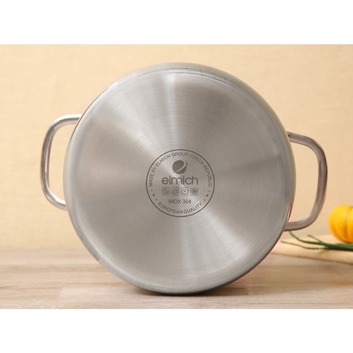 Bộ Nồi Chảo Inox 304 3 Lớp Đáy Liền Cao Cấp Elmich Trimax El3742 - 4 Chiếc Size 18cm, 20cm, 26cm và Chảo 26cm