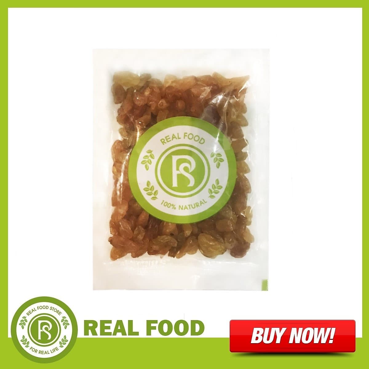 Túi Nho Khô 100G - Thương hiệu Real Food Store ( Nhiều lựa chọn)