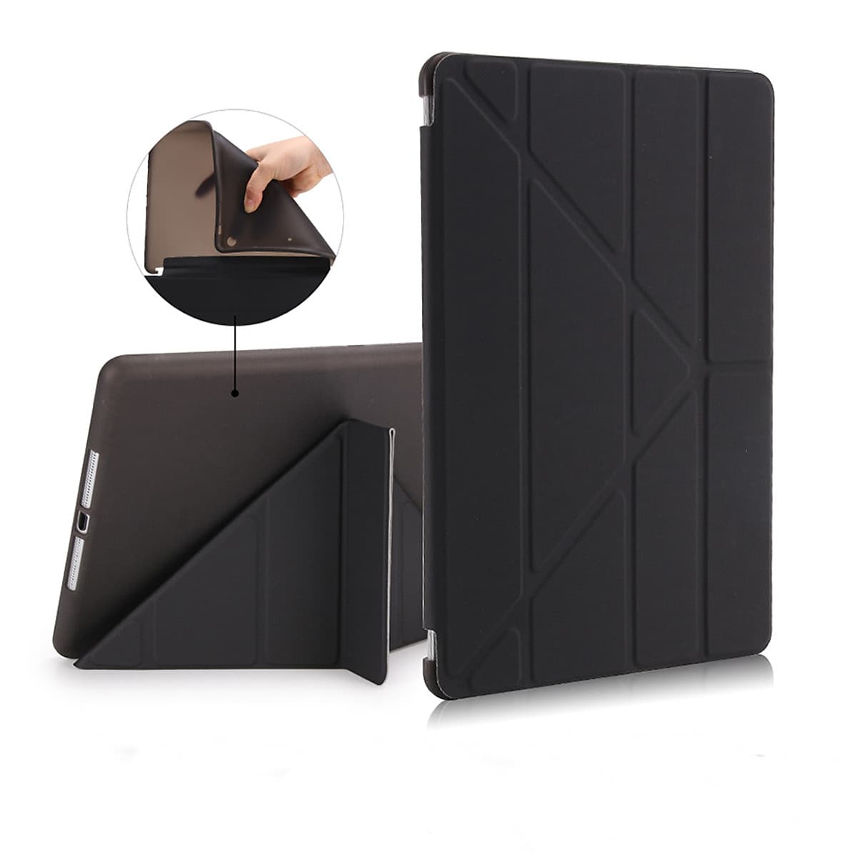 Bao Da Cover Cho Apple Ipad Air / Air 2 / Pro 9.7 / New 2017 / New 2018 Hỗ Trợ Smart Cover Gấp Chéo