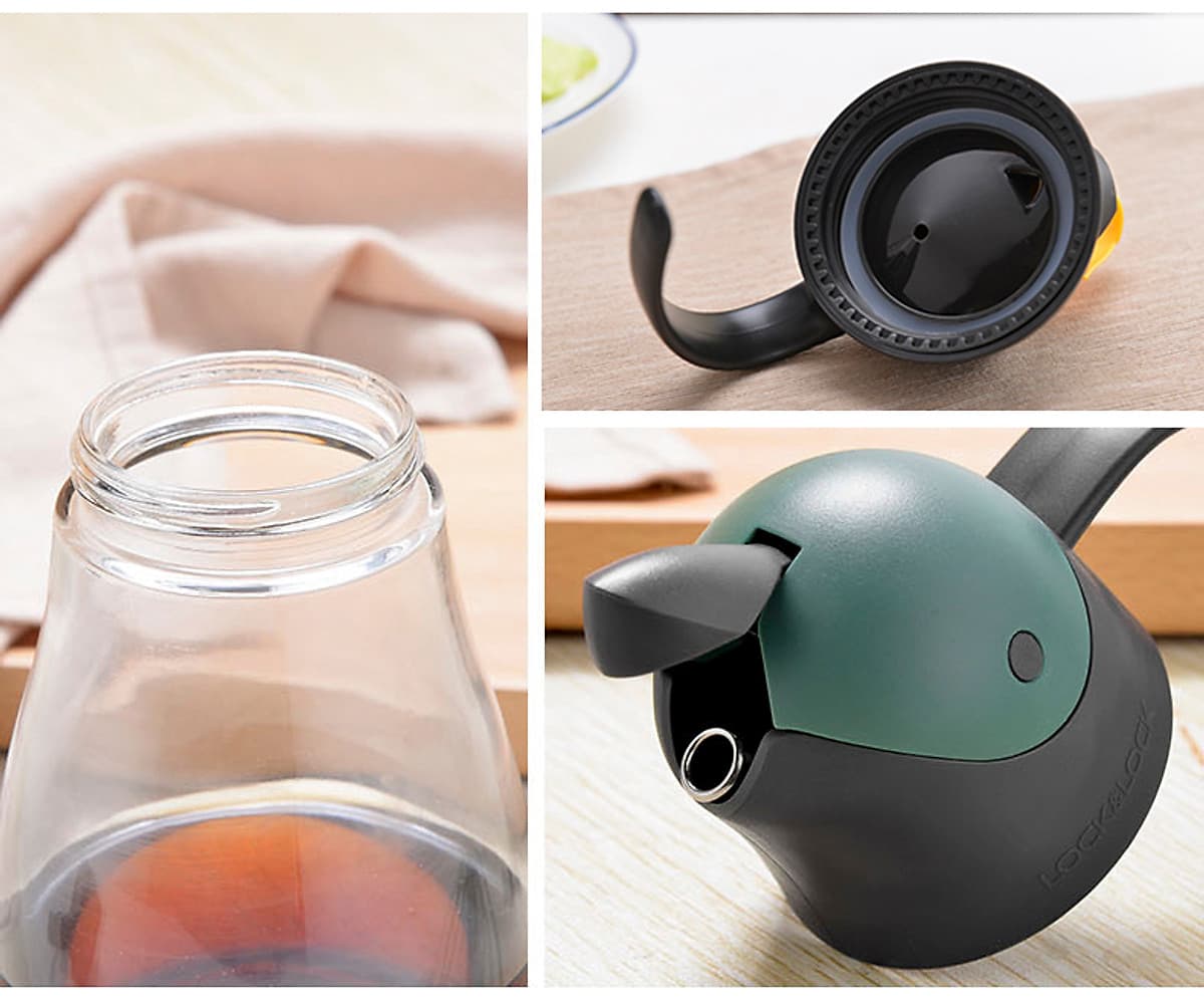 Bình Đựng Dầu Với Nắp Mở Tự Động Pecker Oil Bottle Lock&Lock CKO201 (550ml)