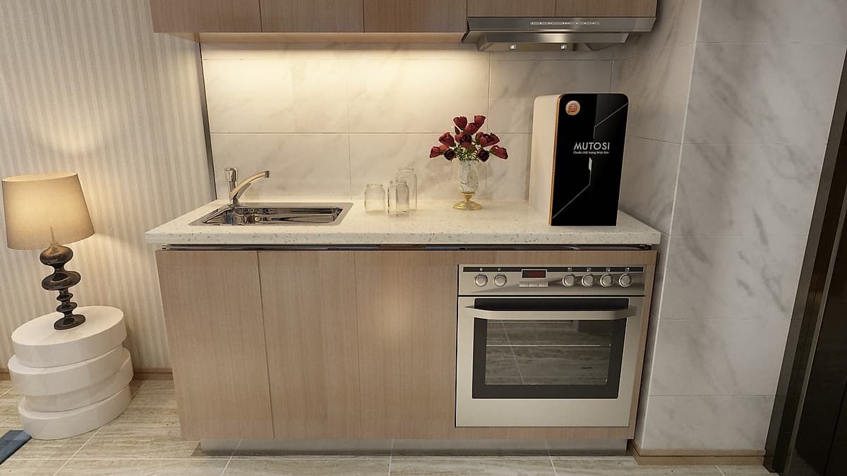 Máy lọc nước RO Mutosi MP-370U nhỏ gọn, 7 cấp lọc, công suất 20L/h - Hàng chính hãng