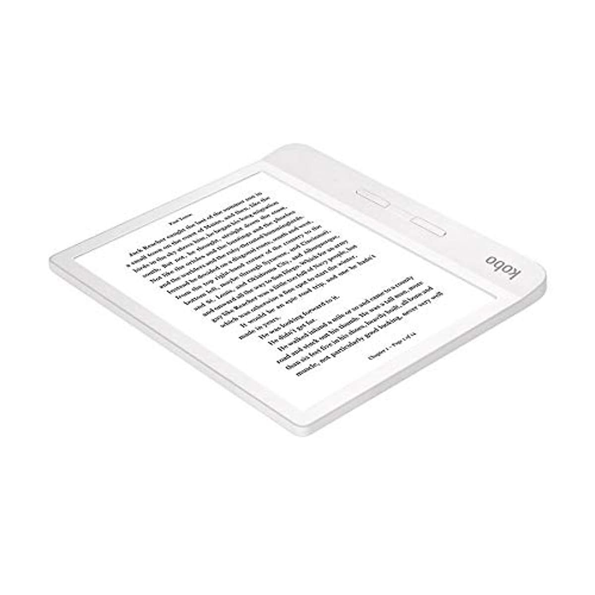 Máy đọc sách Kobo Libra H20 8GB Trắng/Đen có đèn nền vàng, chống nước - Hàng nhập khẩu