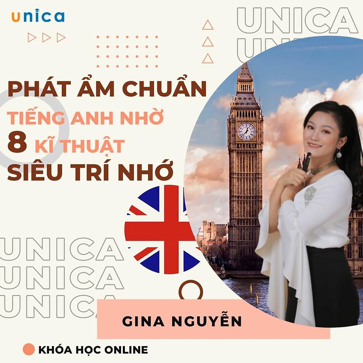 Khóa học NGOẠI NGỮ- Phát âm tiếng Anh chuẩn ngay từ đầu nhờ 8 kỹ thuật siêu trí nhớ - [UNICA.VN