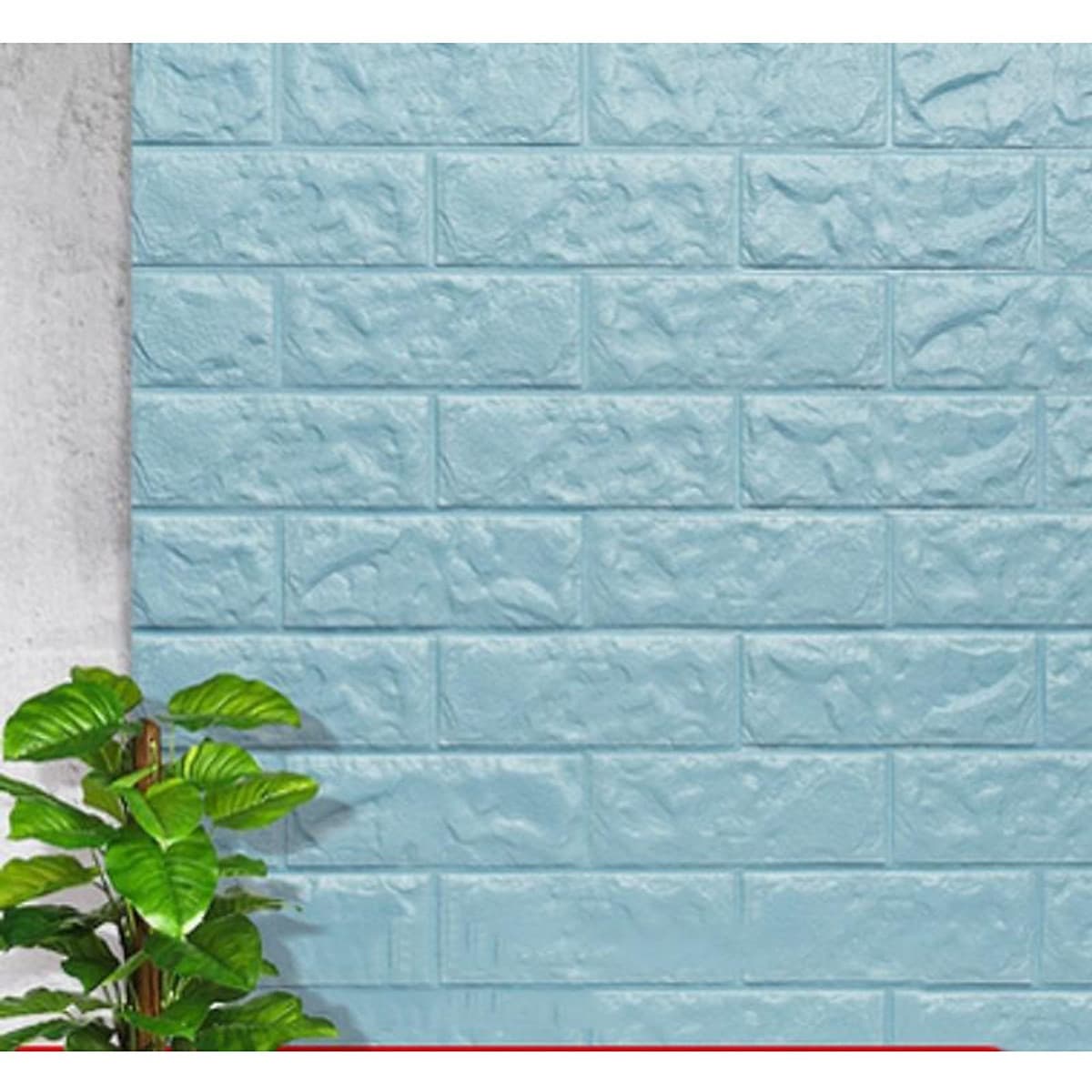 Bộ 10 Miếng xốp đẹp dán tường cách âm, cách nhiệt 3D phong cách Hàn Quốc - khổ 70x77cm