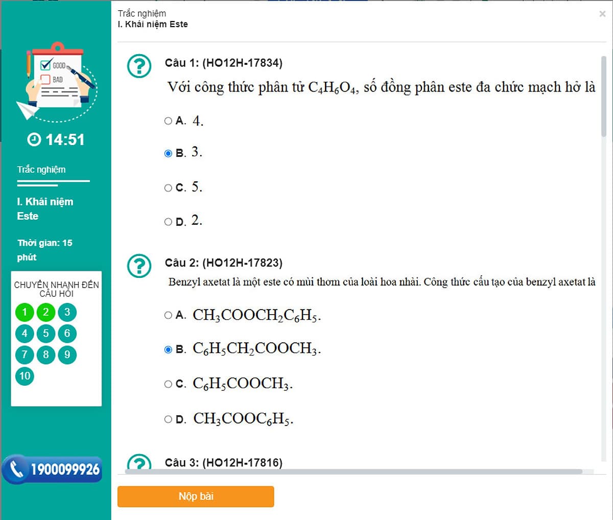 Khóa học HÓA HỌC HỮU CƠ 12 - CƠ BẢN + NÂNG CAO thầy Dương Tiến Tài - 06 tháng
