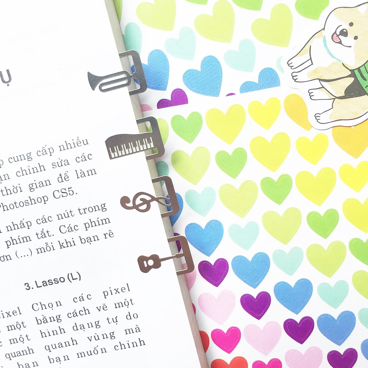 Bộ Đánh Dấu Sách BookMark Kim Loại