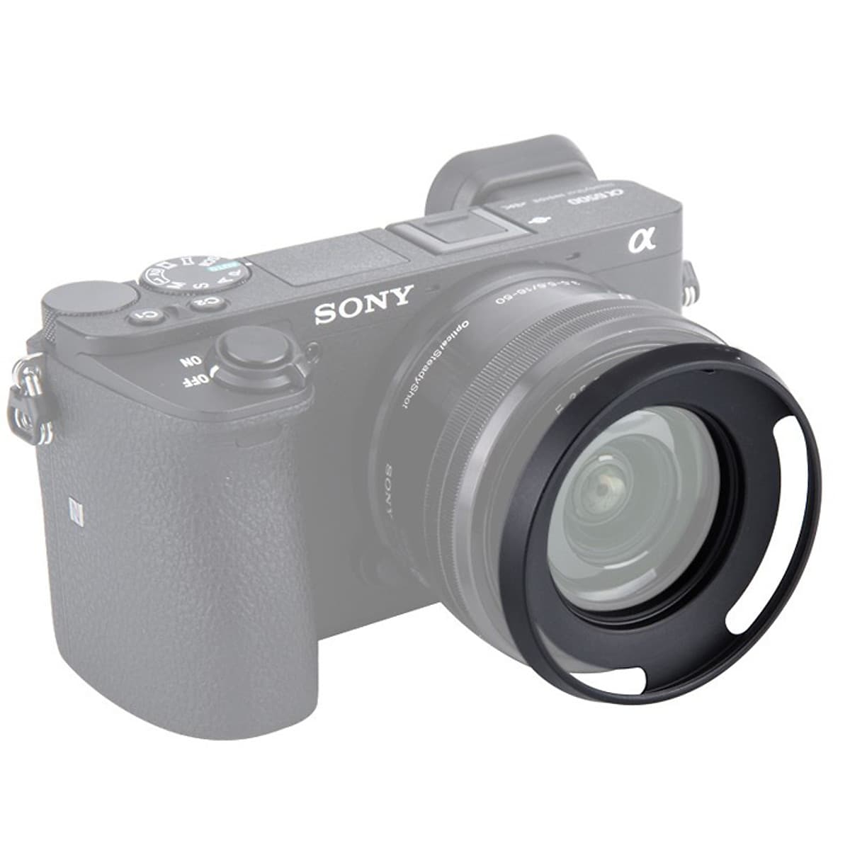 Lens hood Loa che nắng cho Sony 16-50 Sony A6000 A6300 A6500