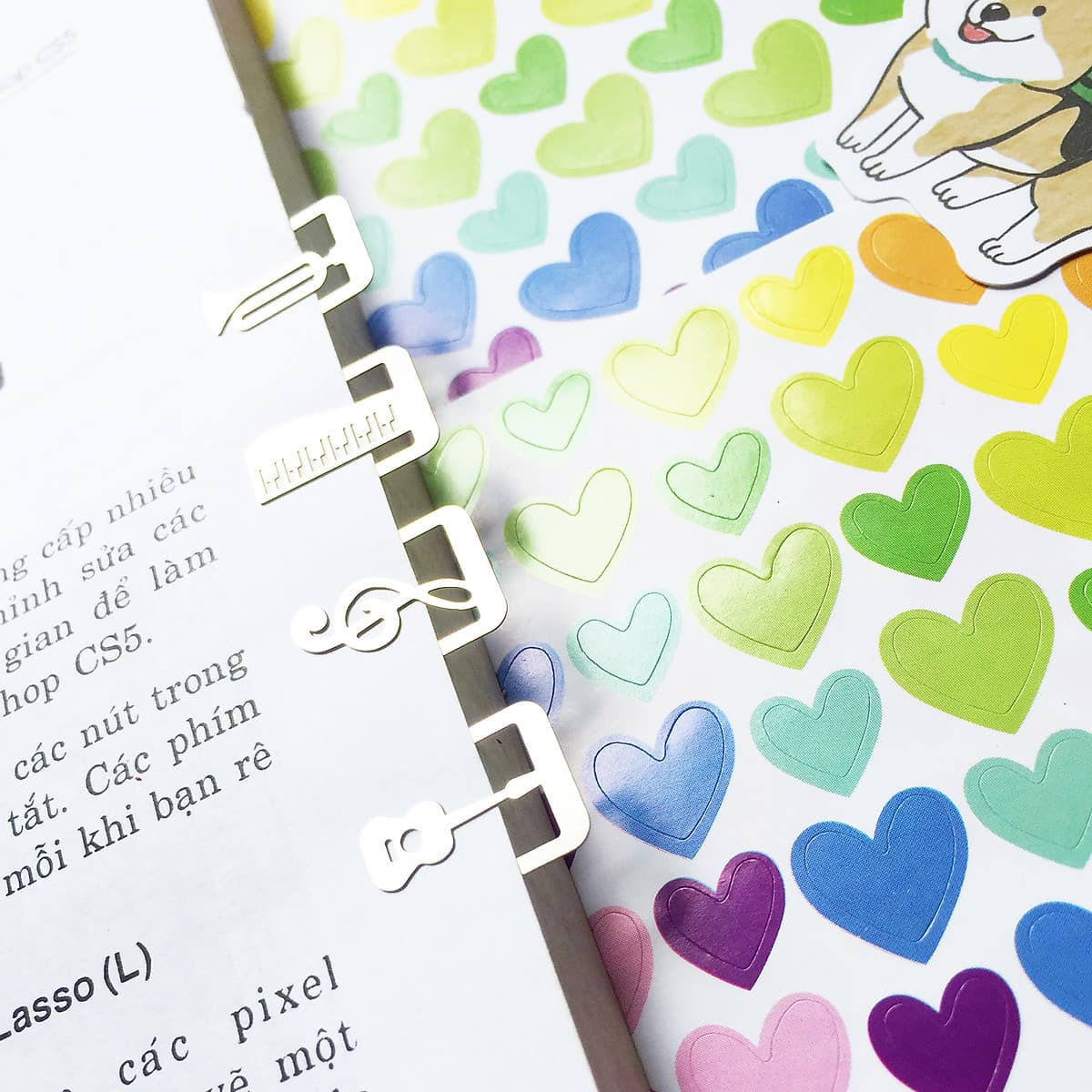 Bộ Đánh Dấu Sách BookMark Kim Loại