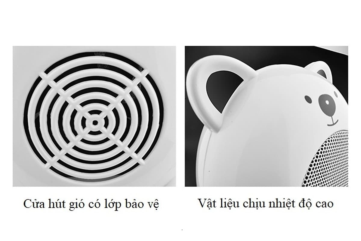Máy sưởi cầm tay mini cao cấp hình gấu đáng yêu nhỏ gọn, tiện lợi -giao màu ngẫu nhiên 