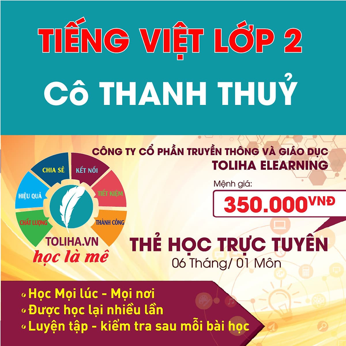 Khóa học TIẾNG VIỆT LỚP 2 cô Thanh Thủy - 06 tháng