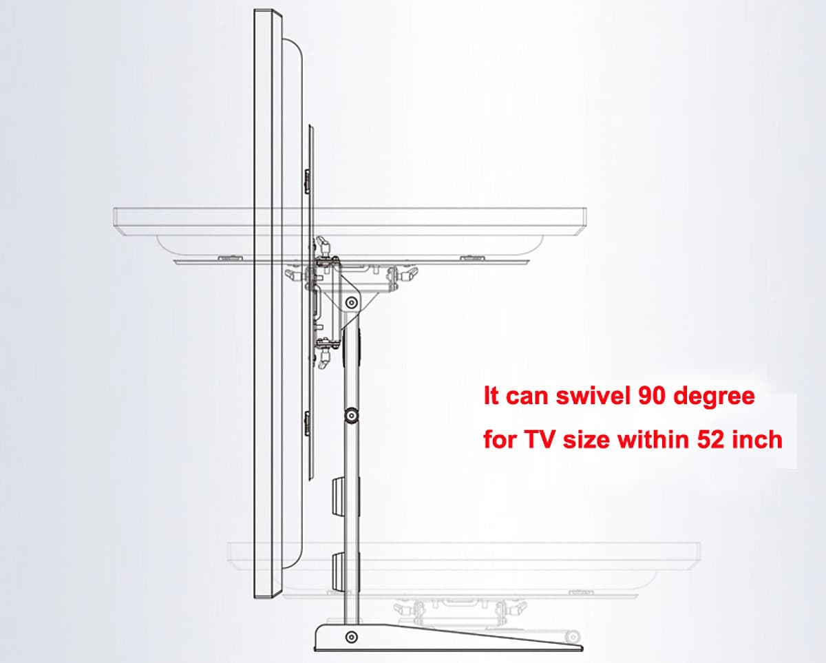 Giá treo tivi đa năng nhập khẩu NB SP2 tivi dưới 52 inch xoay vuông góc với tường 
