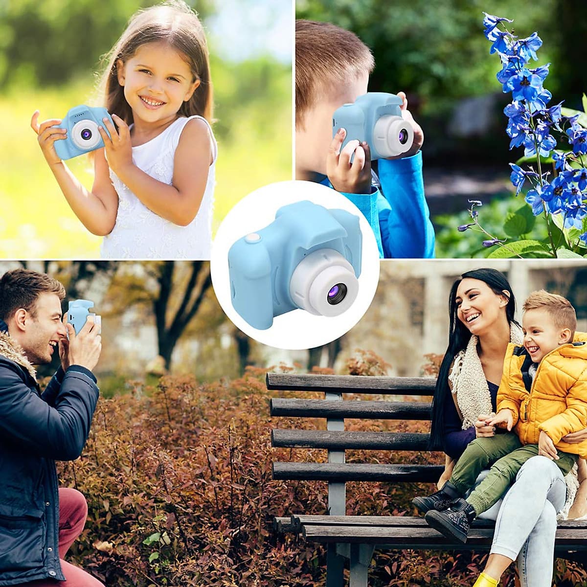 Máy Ảnh Kỹ Thuật Số Chống Sốc Cho Trẻ Em Có Thể Sạc Lại (8MP)