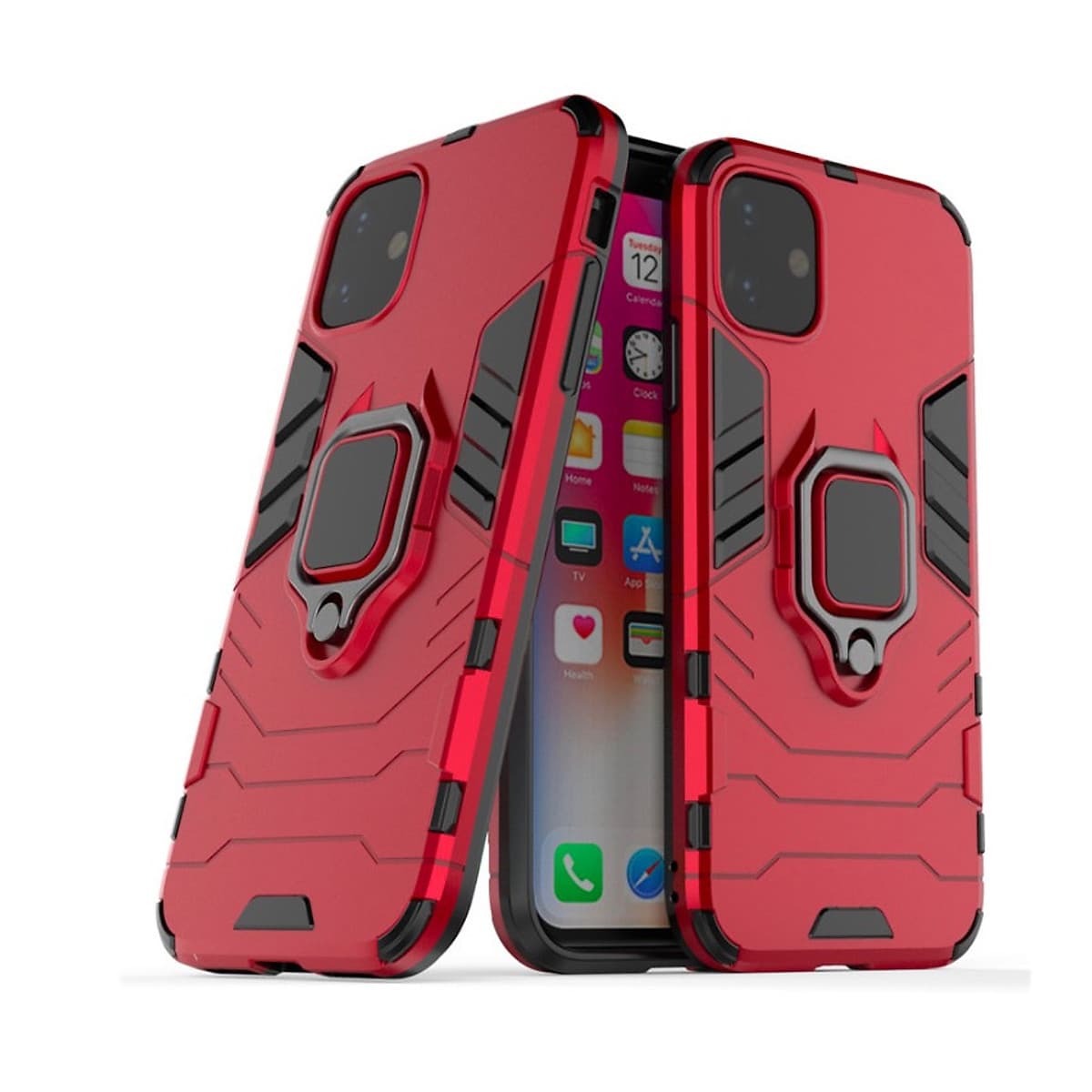 Ốp lưng iPhone 12 Mini/ 12 /12 Pro/ 12 Pro Max iron man chống sốc kèm iring