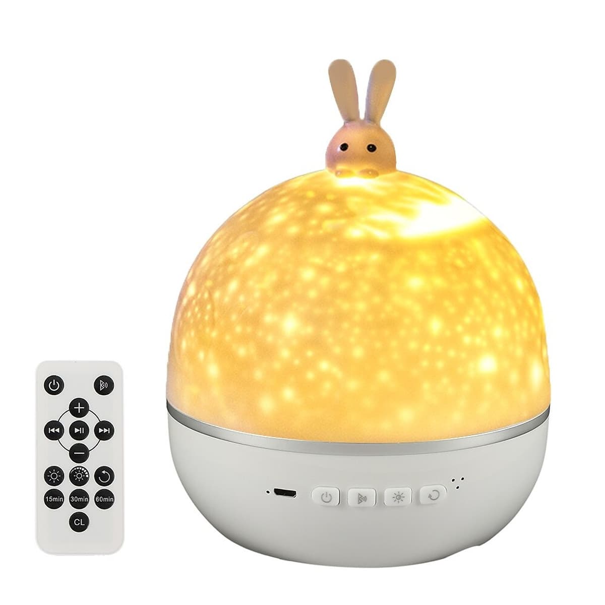 Chill Party-Đèn Chiếu Ngàn Sao 6 phong cách kiêm đèn ngủ xoay tự động, tích hợp phát nhạc bằng Bluetooth nhiều màu sắc tuyệt đẹp, sạc lại bằng USB