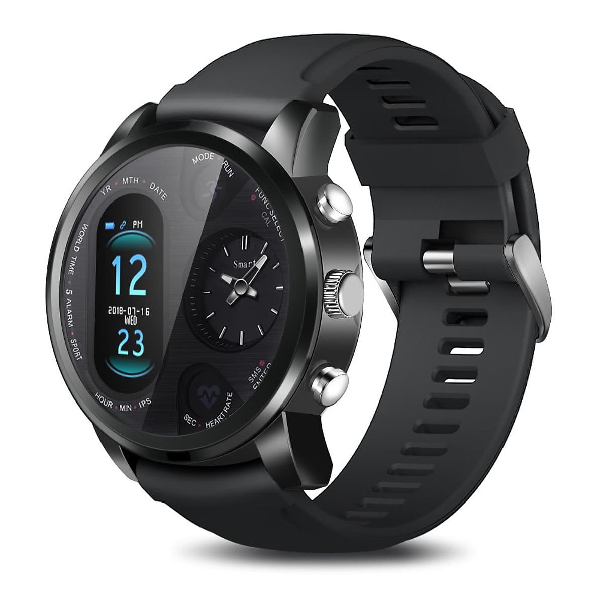 JY LEMFO T3Pro Smart Watch Heart Rate Sleep Monitor Dual Time Zone Smart Watch