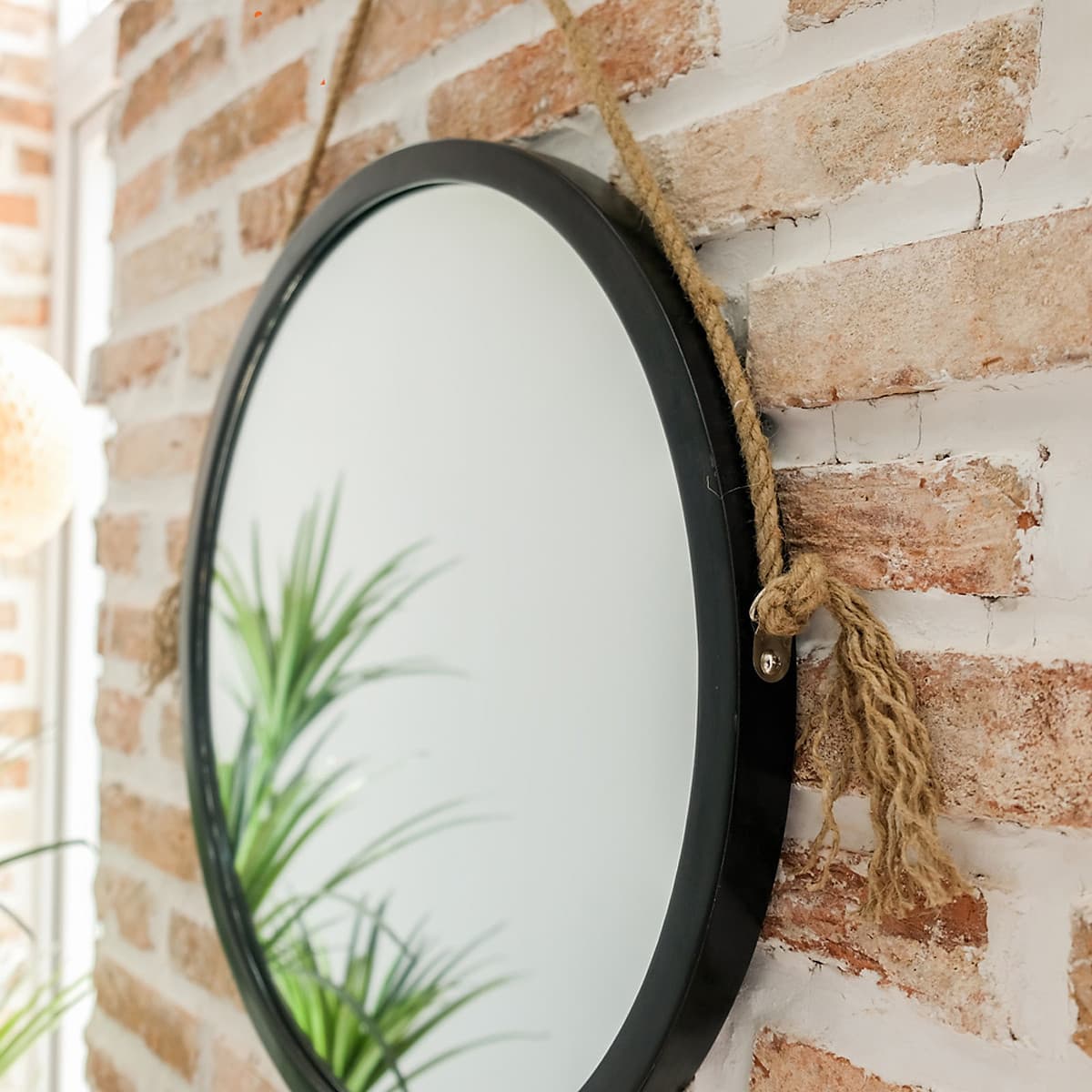 Gương Tròn Soi Trang Điểm Treo Tường Khung Gỗ Hàn Quốc Mia Mirror Nội Thất Kiểu Hàn BEYOURs