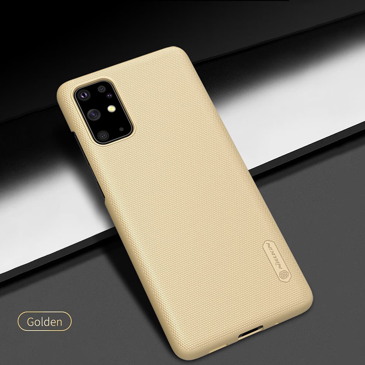 Ốp Lưng Sần chống sốc cho Samsung Galaxy S20 Plus hiệu Nillkin Super Frosted Shield (Đính kèm giá đỡ hoặc miếng dán từ tính) - Hàng Chính Hãng