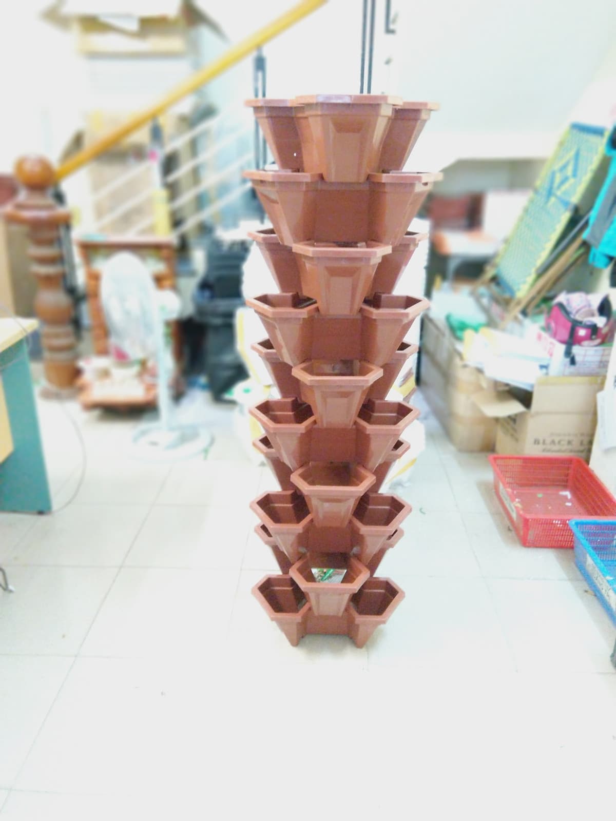 THÁP TRỒNG RAU HỮU CƠ 10 TẦNG- 10 CHẬU- TRỒNG RAU- HOA- DÂU TÂY- ĐỘ BỀN CAO- CHẤT LIỆU TỐT- AN TOÀN- HIỆU QUẢ - Giao màu ngẫu nhiên