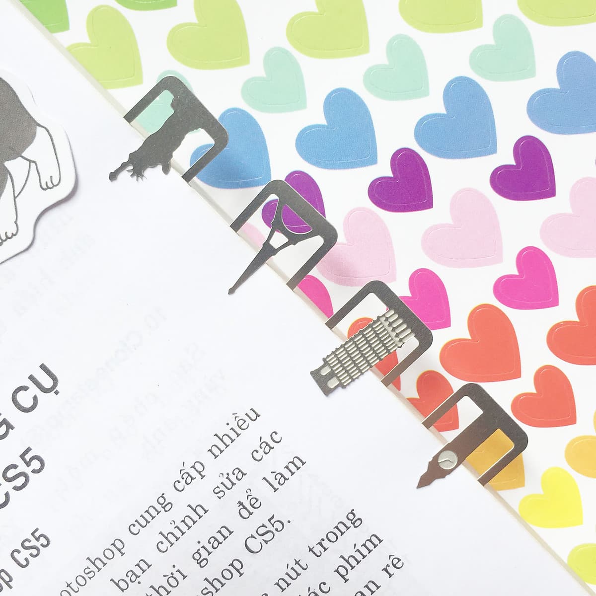 Bộ Đánh Dấu Sách BookMark Kim Loại