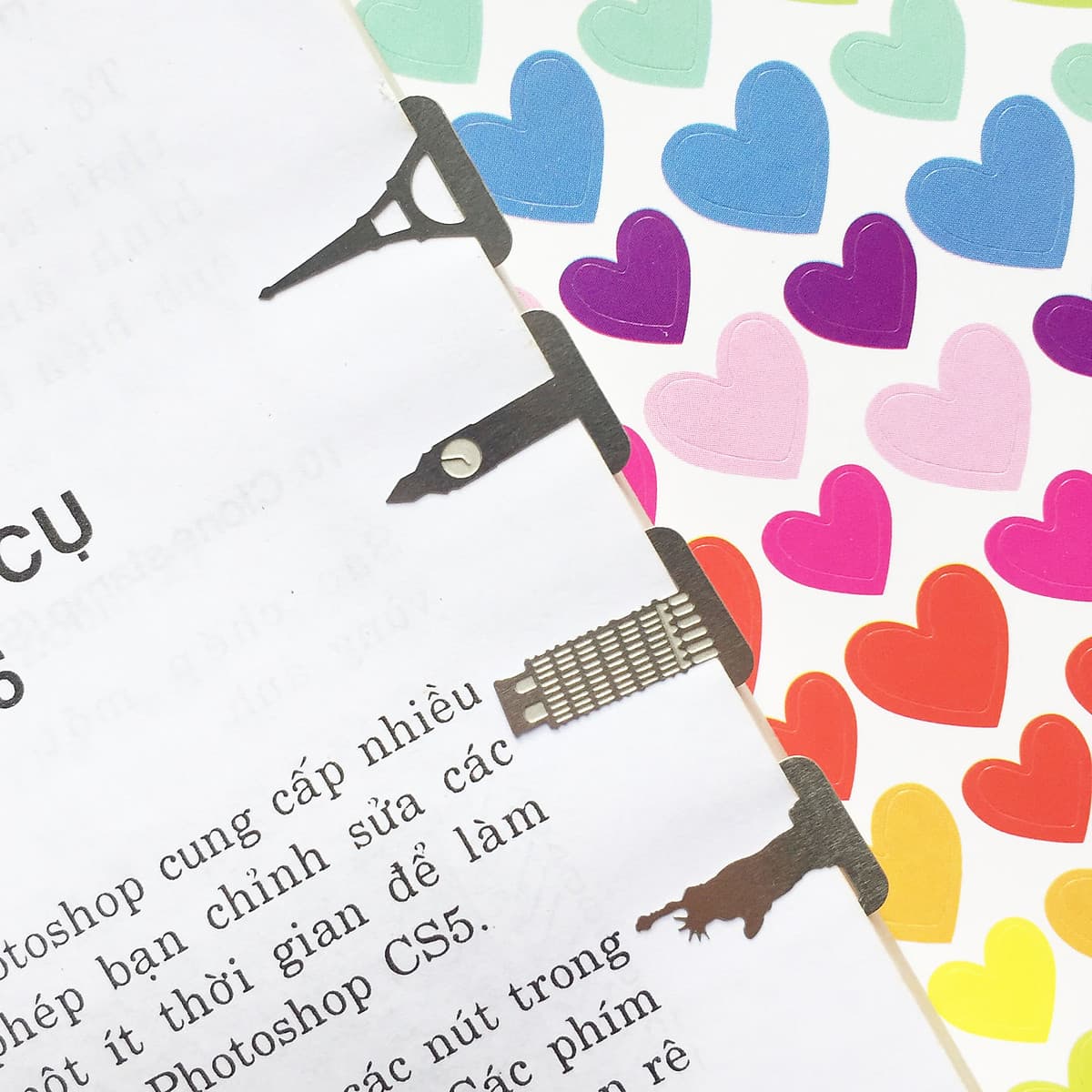 Bộ Đánh Dấu Sách BookMark Kim Loại