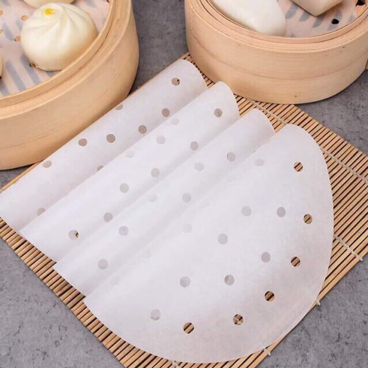 TỜ GIẤY NẾN ĐỤC LỖ DÙNG ĐỂ HẤP, NƯỚNG - size 23 cm ( tặng 1 món quà xinh )