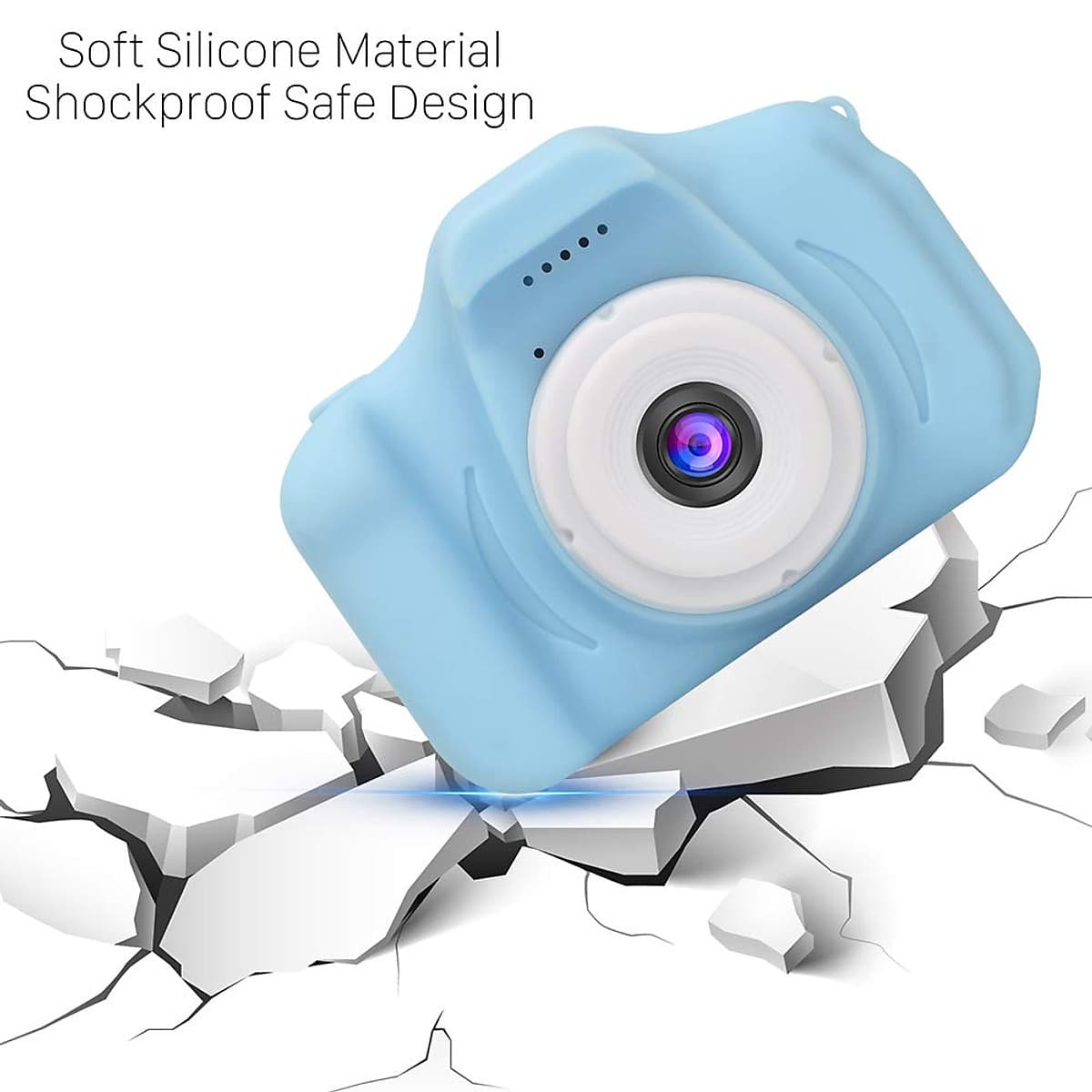 Máy Ảnh Kỹ Thuật Số Chống Sốc Cho Trẻ Em Có Thể Sạc Lại (8MP)