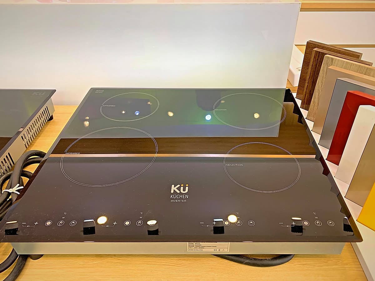 Bếp Âm Từ Đa Vùng Nấu Cảm Ứng KUCHEN Nhập Khẩu ĐỨC MIF437 (2 Bếp Từ + 2 Bếp Hồng Ngoại)