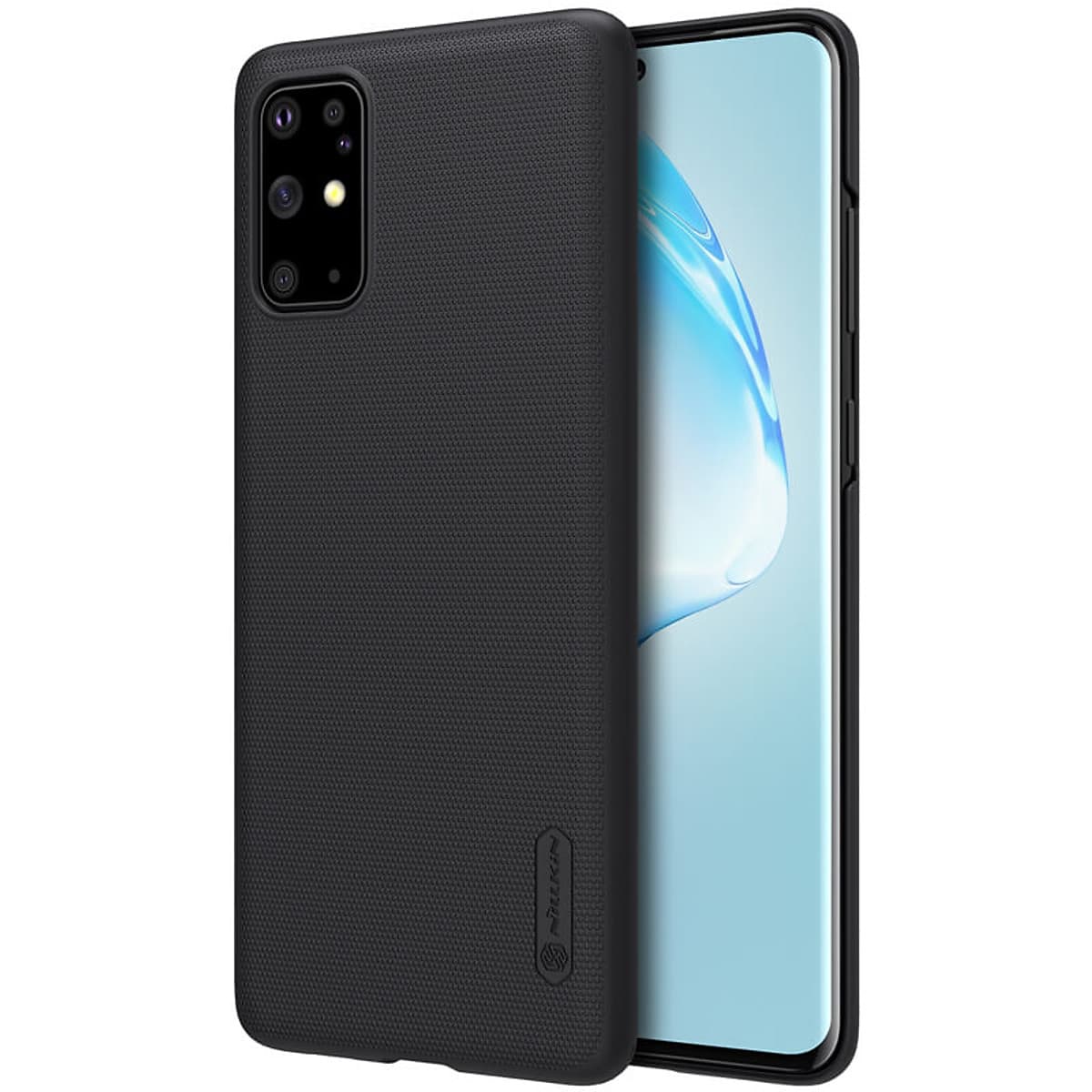 Ốp Lưng Sần chống sốc cho Samsung Galaxy S20 Plus hiệu Nillkin Super Frosted Shield (Đính kèm giá đỡ hoặc miếng dán từ tính) - Hàng Chính Hãng