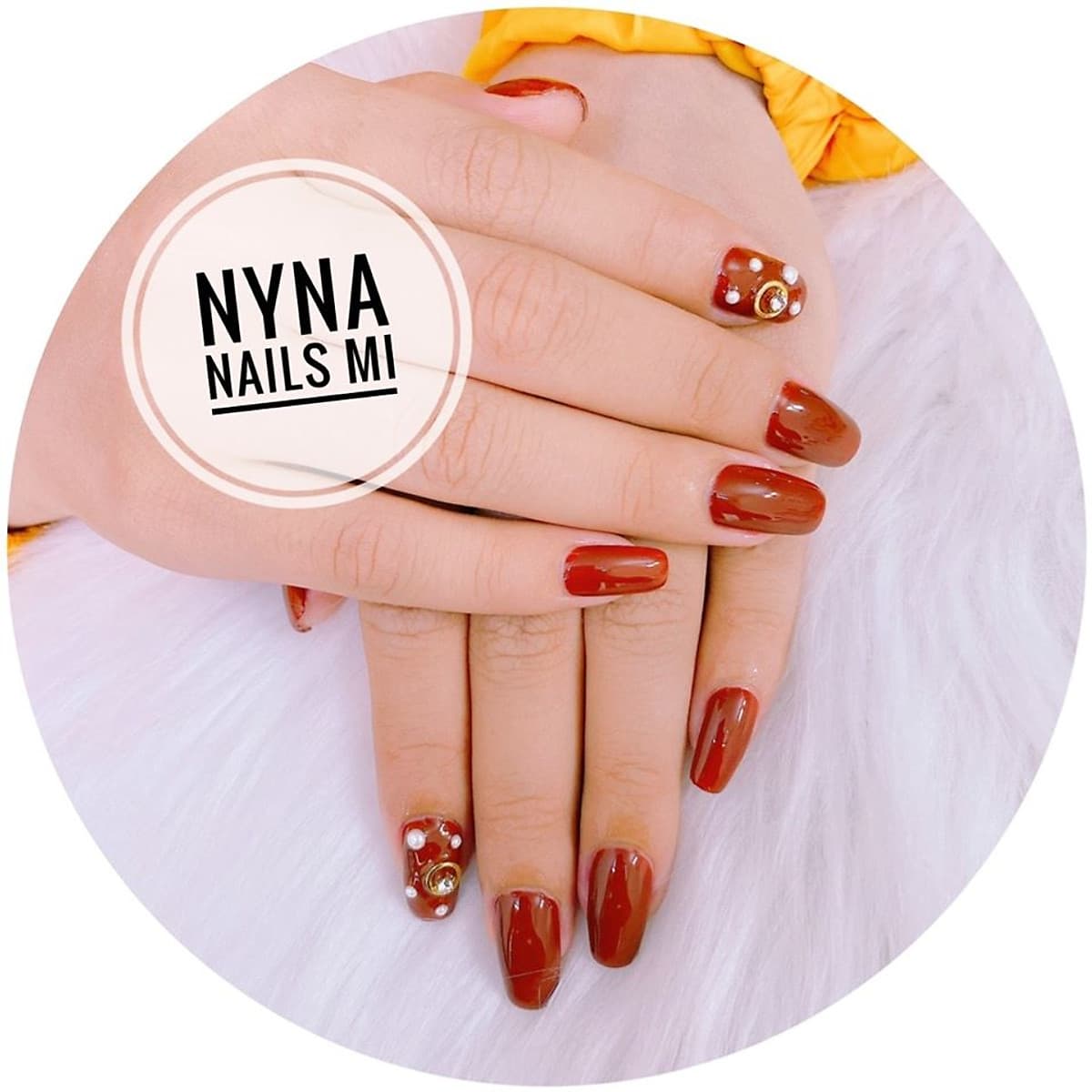 Combo Cắt da + Ốp + Sơn Gel tại NyNa Nails