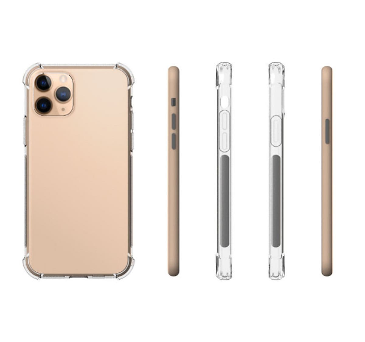 Ốp lưng Silicon dẻo trong, suốt chống sốc cho iPhone 11 Pro Max