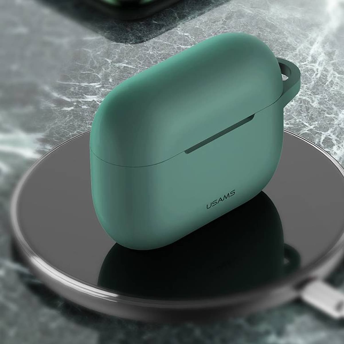 Bao case chống sốc silicon cho tai nghe Apple Airpods Pro hiệu Usams BH568 ( siêu mỏng 2mm, chống vân tay, chống bám bẩn, chống va đập, vật liệu cao cấp) - Hàng nhập khẩu